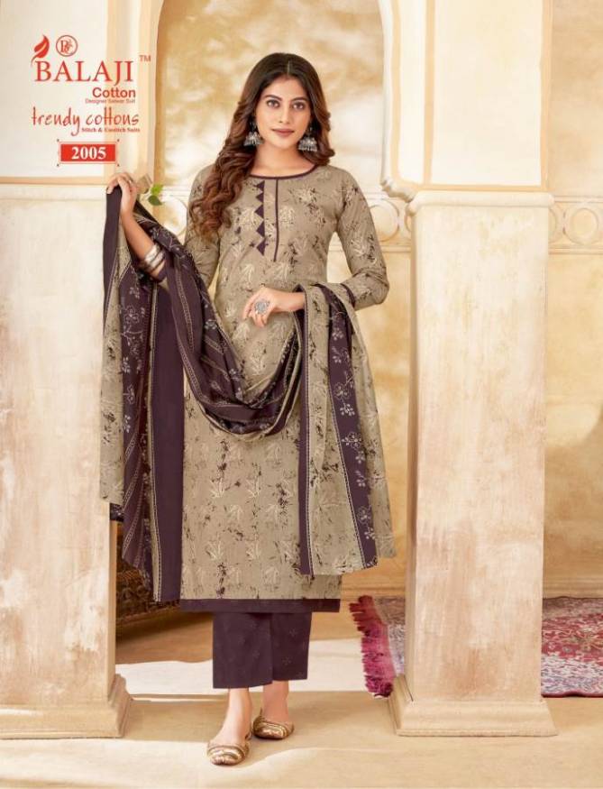 Trendy Cotton Vol 2 By Balaji Premium Cotton Dress Material Wholesale Shop In Surat
